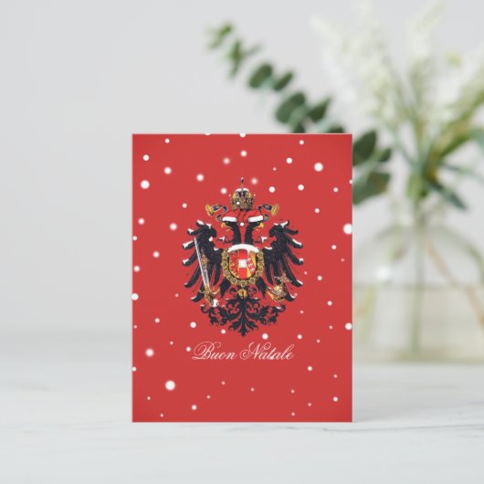 "Buon Natale" Kerstmis in Habsburg Briefkaart (Staand voorkant)