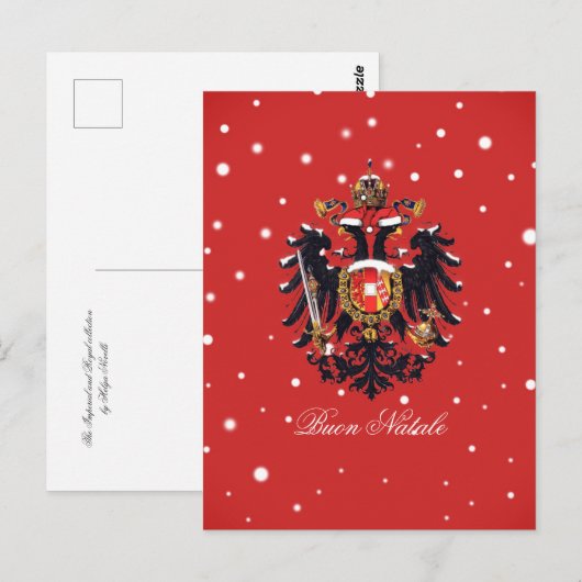 "Buon Natale" Kerstmis in Habsburg Briefkaart (Voorkant / Achterkant)