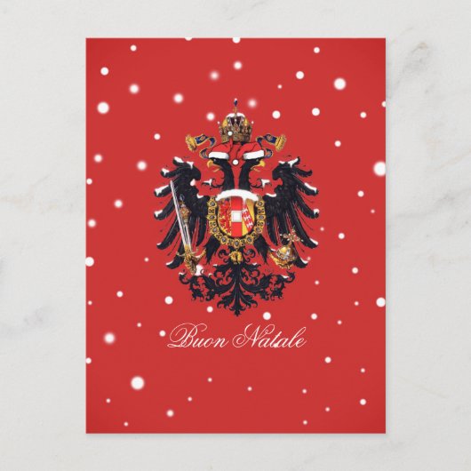 "Buon Natale" Kerstmis in Habsburg Briefkaart (Voorkant)