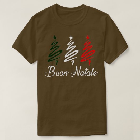 Buon Natale Kerstmis T-shirt (Design voorkant)