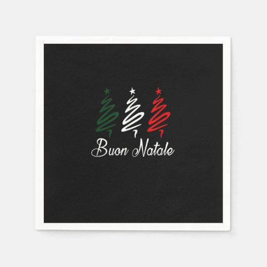 Buon Natale Kerstmis T Shirt Servet (Voorkant)