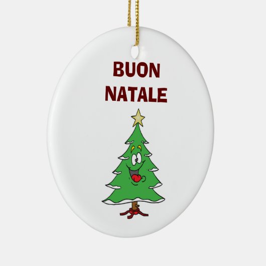 "BUON NATALE" LAUGHING CHRISTMAS TREE ORNAMENT (Rechts)