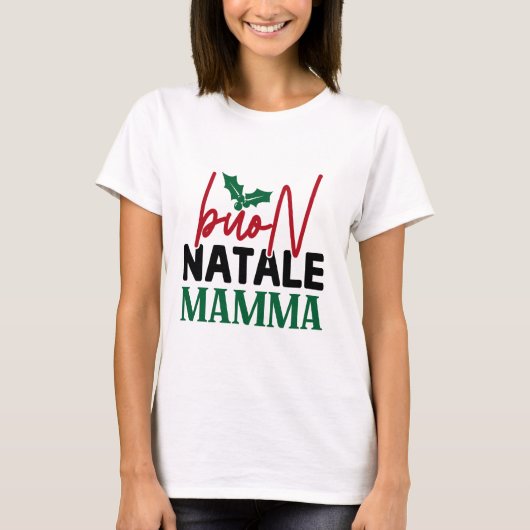Buon Natale Mamma T-shirt (Voorkant)