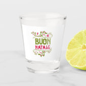 **BUON NATALE* MERRY CHRISTMAS SHOT GLAS (Voorkant)