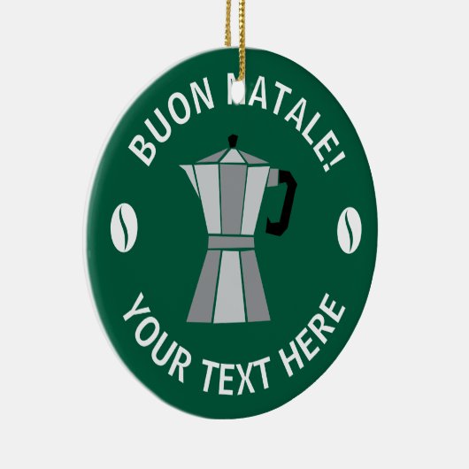 Buon Natale Moka Pot Christmas tree ornament (Rechts)