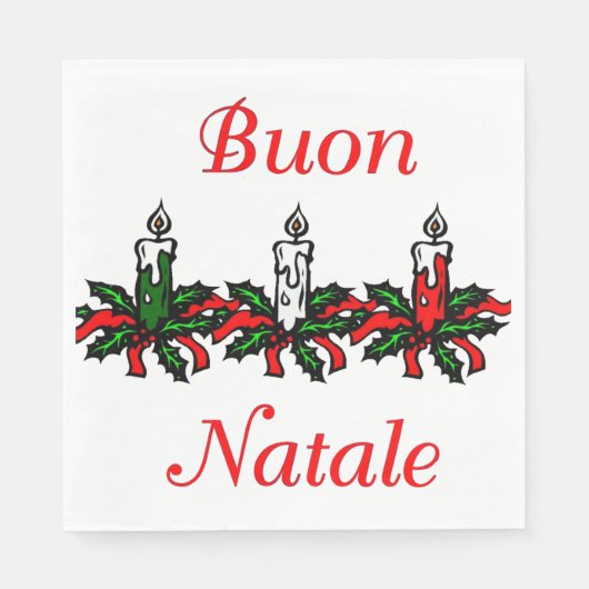 Buon Natale Napkins Servet (Voorkant)