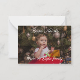 Buon natale notitiekaartje