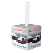 Buon Natale - Old Red Truck Decoratie (Voorkant hoekig)