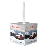 Buon Natale - Old Red Truck Decoratie (Achter hoekig)