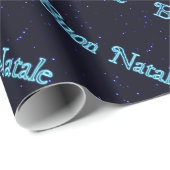 Buon Natale op Starfield Cadeaupapier (Rol Hoek)