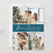 Buon Natale Photo Collage Feestdagenkaart (Voorkant)