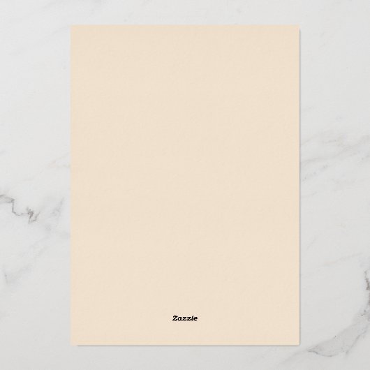 Buon Natale Photo Floral Blue Folie Holiday Kaart (Achterkant)