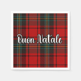Buon Natale Plaid Servet