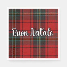 Buon Natale Plaid Servet