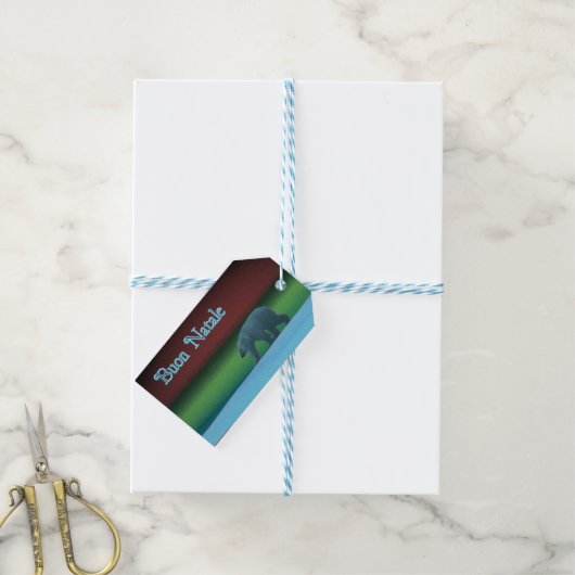 Buon Natale - Polar Lights Polar Beer Cadeaulabel (Met Touw)