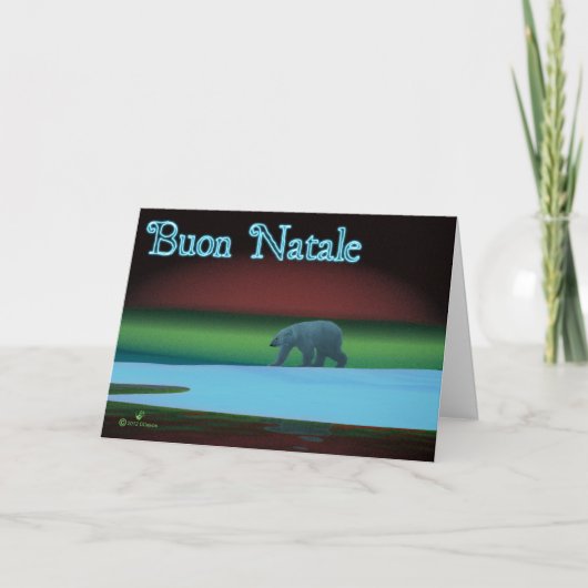 Buon Natale - Polar Lights Polar Beer Feestdagen Kaart (Voorkant)