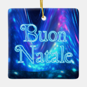 Buon Natale - Qaanaaq - Noordelijke Lichten Keramisch Ornament