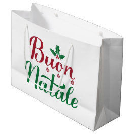 Buon Natale Rode en Groene Kerstmis Groot Cadeauzakje