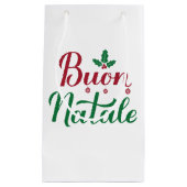 Buon Natale Rode en Groene Kerstmis Klein Cadeauzakje (Voorkant)