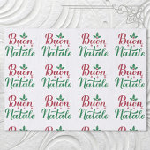 Buon Natale Rode en Groene Kerstmis Tissuepapier