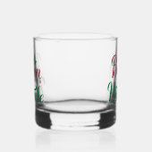 Buon Natale Rode en Groene Kerstmis Whisky Glas (Links)