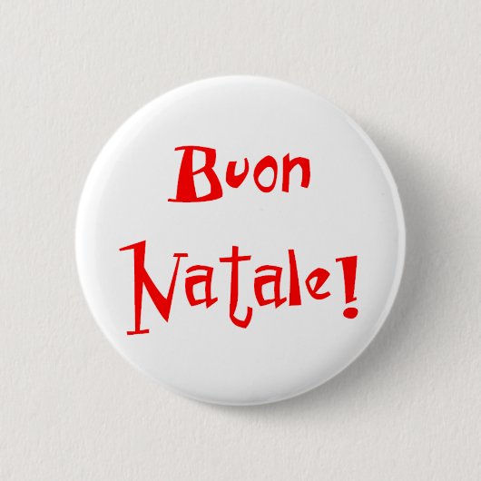 Buon Natale Ronde Button 5,7 Cm (Voorkant)