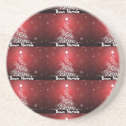 **BUON NATALE** SANDSTONE ONDERZETTER (Voorkant)