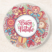 **BUON NATALE** SANDSTONE ONDERZETTER (Voorkant)