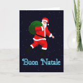 Buon Natale - Santa Claus Feestdagen Kaart (Voorkant)