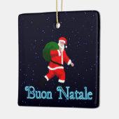 Buon Natale - Santa Claus Keramisch Ornament (Links)