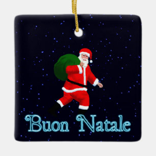 Buon Natale - Santa Claus Keramisch Ornament