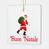Buon Natale - Santa Claus Keramisch Ornament (Links)