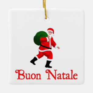 Buon Natale - Santa Claus Keramisch Ornament