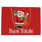 Buon Natale Santa Italiaanse kerst Groot Cadeauzakje (Achterkant)