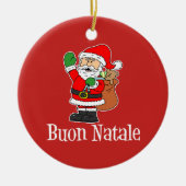 Buon Natale Santa Ornament (Voorkant)