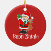 Buon Natale Santa Ornament (Achterkant)