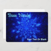 Buon Natale - Snowburst Feestdagenkaart (Voorkant / Achterkant)