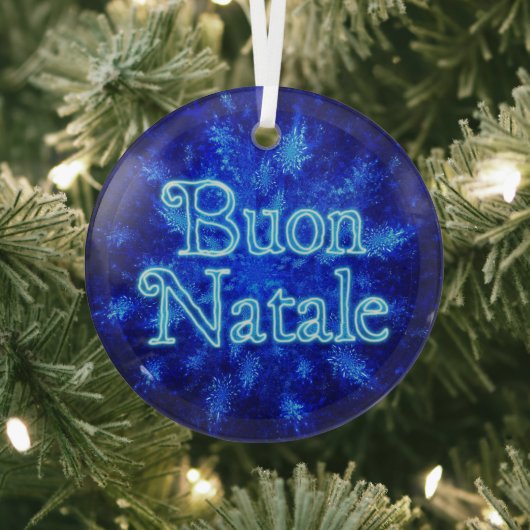 Buon Natale - Snowburst Glas Ornament (Insitu)