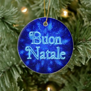 Buon Natale - Snowburst Keramisch Ornament