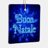 Buon Natale - Snowburst Keramisch Ornament (Rechts)