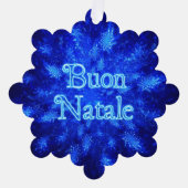 Buon Natale - Snowburst Ornament Kaart (Voorkant)