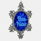 Buon Natale - Snowburst Tin Sneeuwvlok Ornament (Links)
