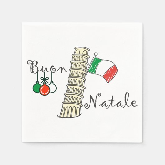 Buon Natale Tower in Pisa Servet (Voorkant)
