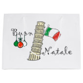 Buon Natale Tower van Pisa Groot Cadeauzakje (Voorkant)
