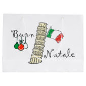 Buon Natale Tower van Pisa Groot Cadeauzakje (Achterkant)