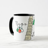 Buon Natale Tower van Pisa Mok (Voorkant links)