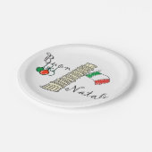 Buon Natale Tower van Pisa Papieren Bordje (Gekanteld)