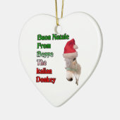 Buon Natale uit Beppe de Italiaanse Donkey Keramisch Ornament (Links)