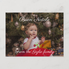 Buon natale | Uw foto Briefkaart