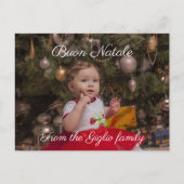 Buon natale | Uw foto Briefkaart (Voorkant)